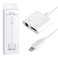 Переходник iPhone Lightning на 3.5mm Jack с возможностью подзарядки смартфона