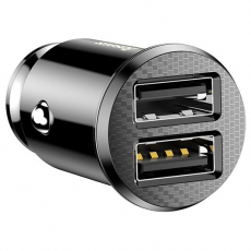 Зарядное устройство для прикуривателя 2xUSB ток 3,1 Ампер Baseus Car Charger ML-01 Grain Car Charger