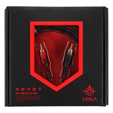 Профессиональный межблочный кабель 2RCA - 2RCA УРАЛ КМ 2RCA МТ5М Молот