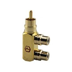 Адаптер-переходник (F-адаптер) RCA («папа») – 2 x RCA («мама») Ural ADAPTER02