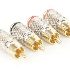 RCA коннекторы прямые латунь G60 (4 шт)