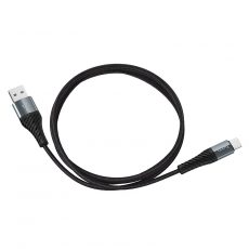 Кабель для быстрой зарядки и передачи данных Hoco X38, USB to Lightning, 2,4A, 25 сантиметров, черный